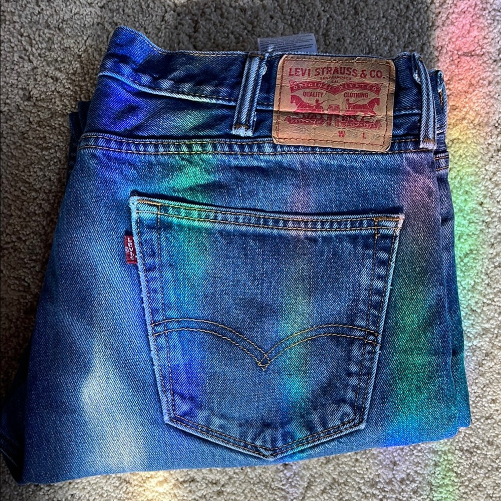 Levi's 505 Blue Denim Jeans 38x32